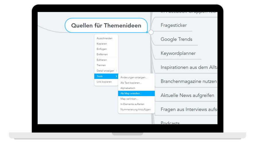 MeisterMind - Als Map erstellen