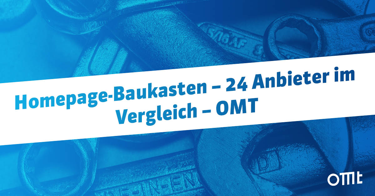 Homepage-Baukasten – 24 Anbieter im Vergleich