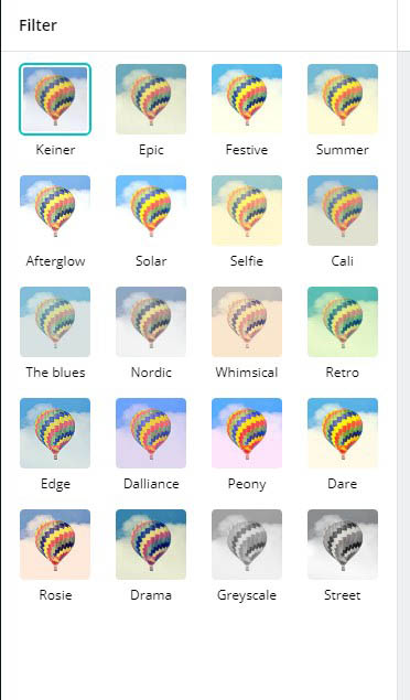 Canva Bildfilter