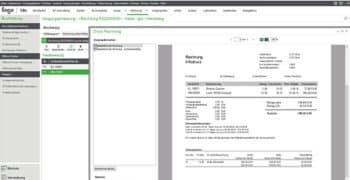 Rechnung Screenshot Sage 50