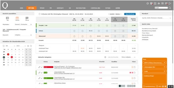 Zeiterfassung mit QuoJob
