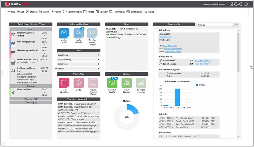 Dashboard easy Job