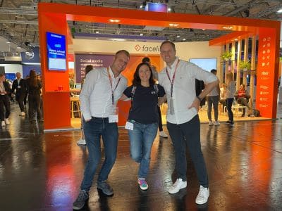 Kim auf der DMEXCO 2022 Stand Facelift