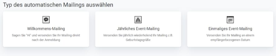 Automatisierte Mailings rapidmail