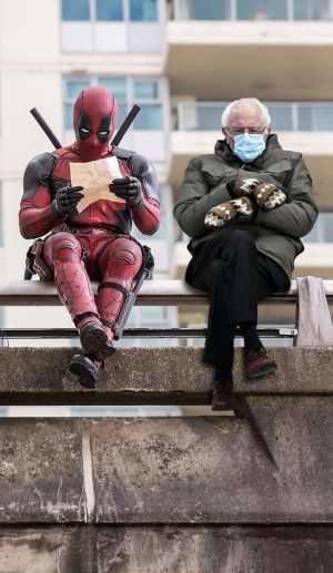 Bernie Sanders Meme Deadpool