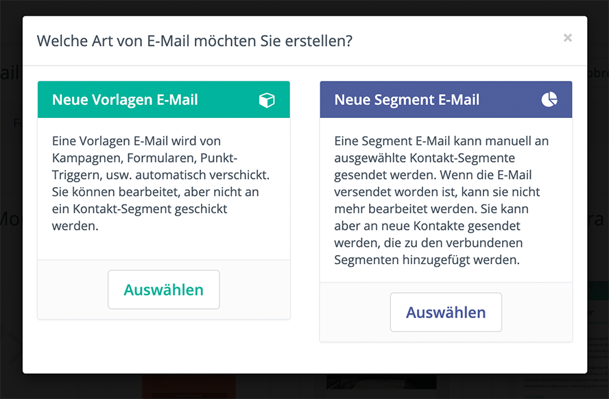 E-Mail Artne bei Mautic