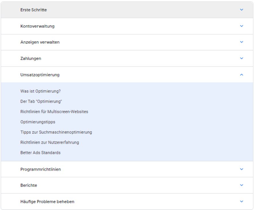 AdSense Umsatzoptimierung