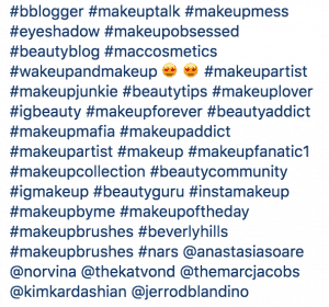 Zu viele Instagram Hashtags