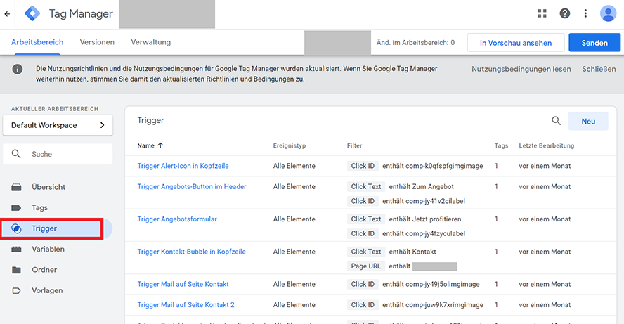 Trigger im Google Tag Manager