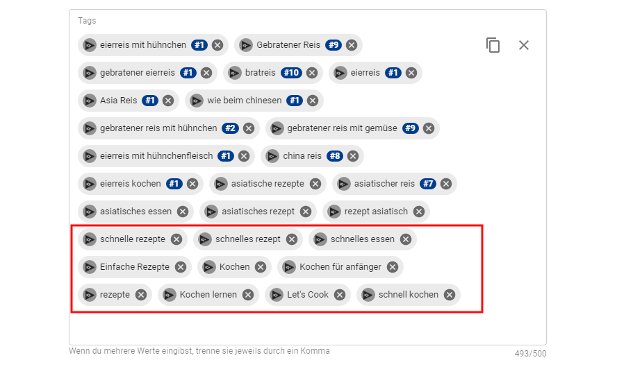 Kanal Keywords