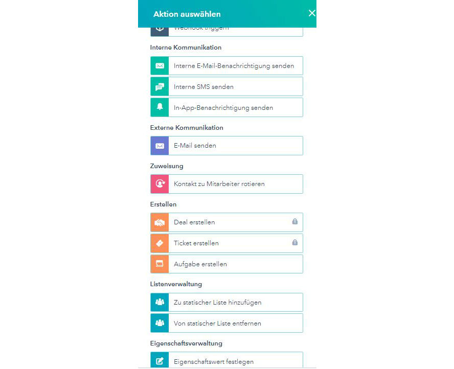 hubspot-aktionen