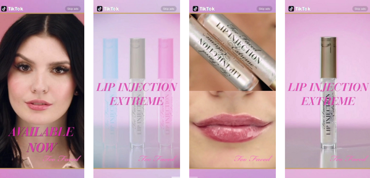 Brand Takeover Too Faced (TikTok Ads)