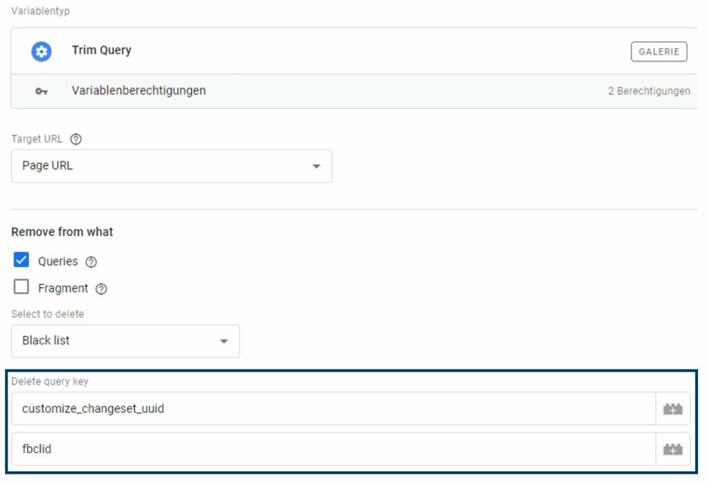 Abb16 - GTM Variable Trim Query