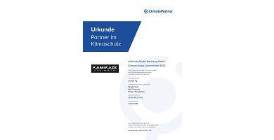 Kamikaze Digital Marketing GmbH Zertifikat