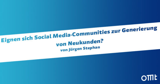 Social Media-Communities zur Generierung von Kunden?