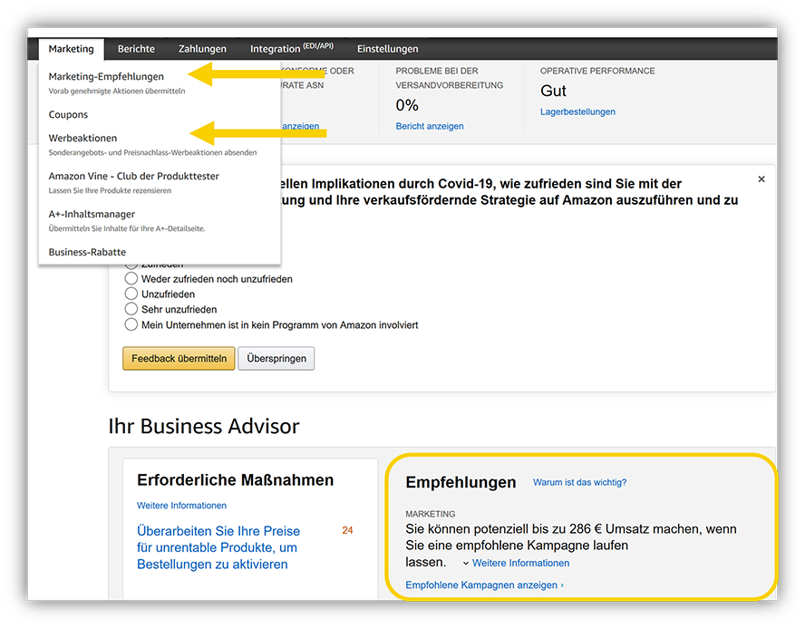 Amazon_Vendor_Businessadvisor_Empfehlungen