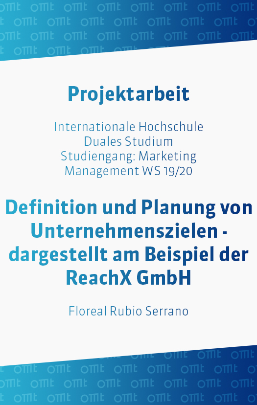 Definition und Planung von Unternehmenszielen – eine kritische Betrachtung von Zielen, Zielkonflikten und  Zielsystemen – dargestellt am Beispiel der ReachX GmbH