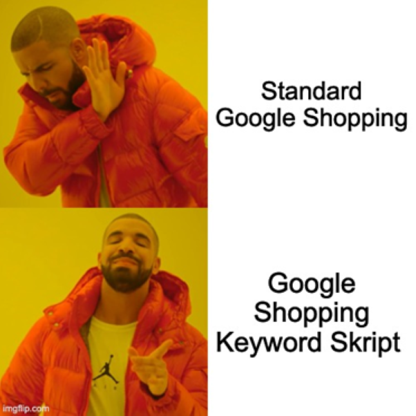 Google Shopping Meme - Drake 