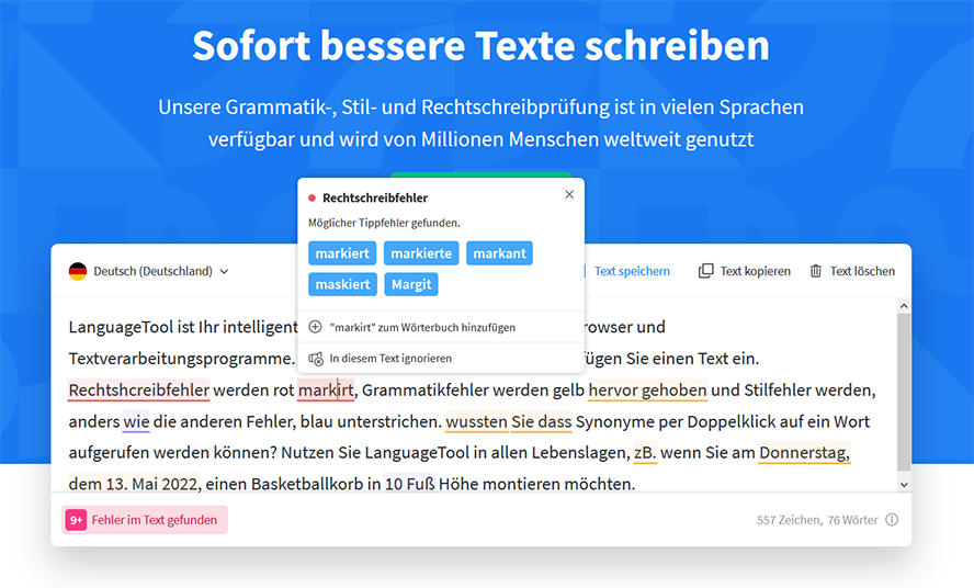 Tipp für erfolgreiche Blogartikel LanguageTool