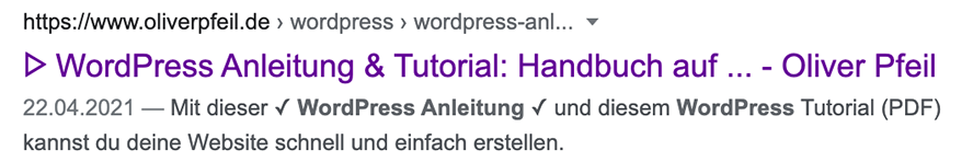 screenshot snippet google suche