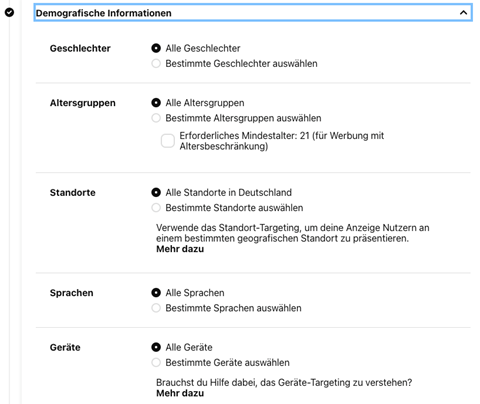 Demografische Informationen