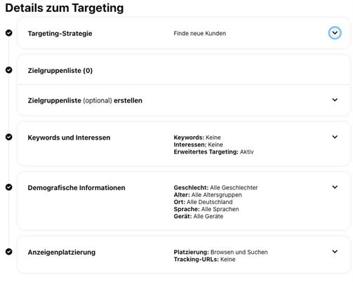 Details zum Targeting