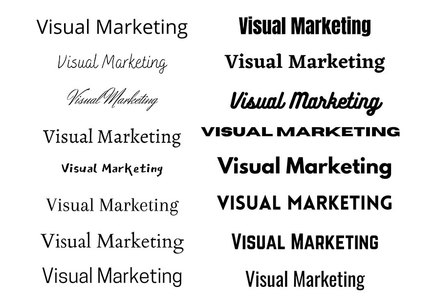 Typografie im Visual Marketing