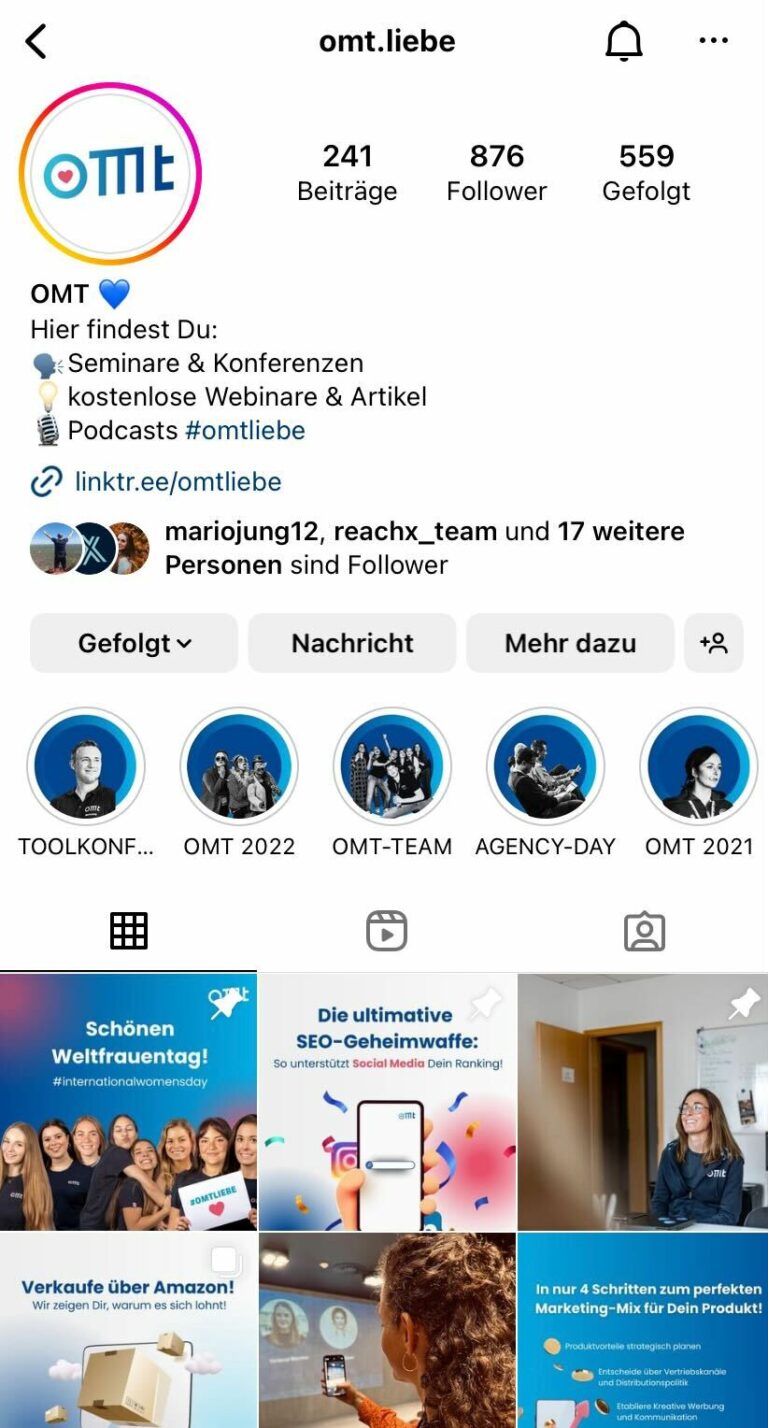 Was sind Instagram Story Highlights? OMT