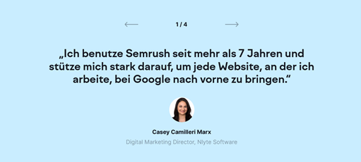 Semrush Testimonial