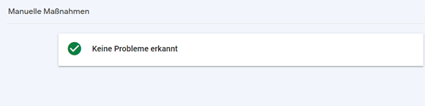 Google Search Console Manuelle Maßnahmen prüfen