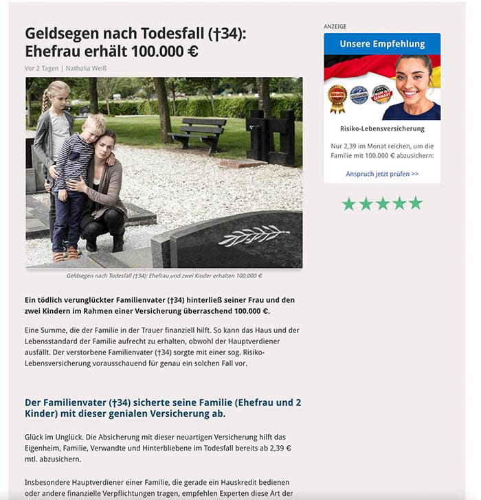 Beispiel Advertorial