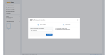 InSign Signatur mit Tastaur