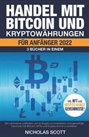 Screenshot Amazon Cover eines Buchs ueber Handel mit Bitcoin