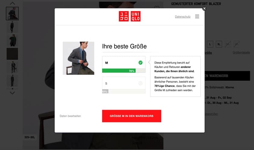 Uniqlo Beispiel Variante