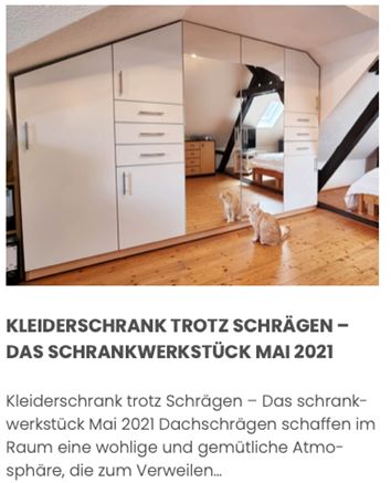 Schrankwerk.de Blogbeitrag Screenshot