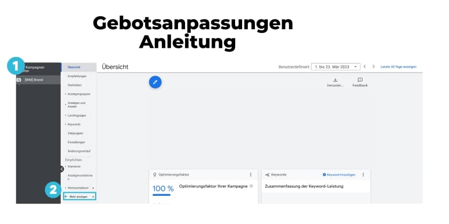 Bid Modifier Gebotsanpassung