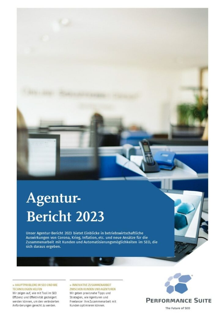 Performance Suite – AGENTUR-BERICHT 2023 (überarbeitete Version – Juni 2023)