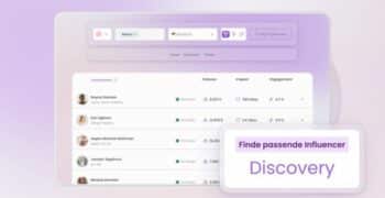 Zahlreiche Filteroptionen, um die perfekten InfluencerInnen für Influencer Kampagnen zu finden. Die Discovery ermöglicht die Suche nach KPIs, Content, Audience- und Brandsafety-Kriterien.