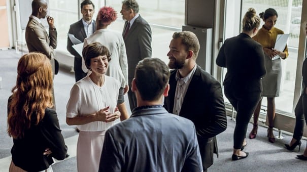 Stockfoto geschaeftliches Netzwerken