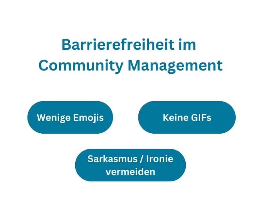 Überblick darüber, wie barrierefreies Community Management gelingen kann