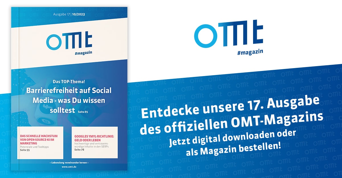 NEU ❗ OMT-Magazin - Ausgabe #17 - JETZT ONLINE