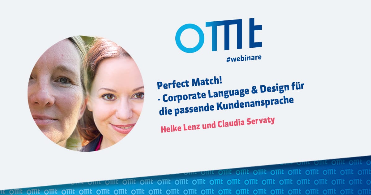 Webinar - Titelbild - Corporate Language und Design - Heike und Claudia