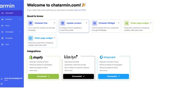 armin Dashboard