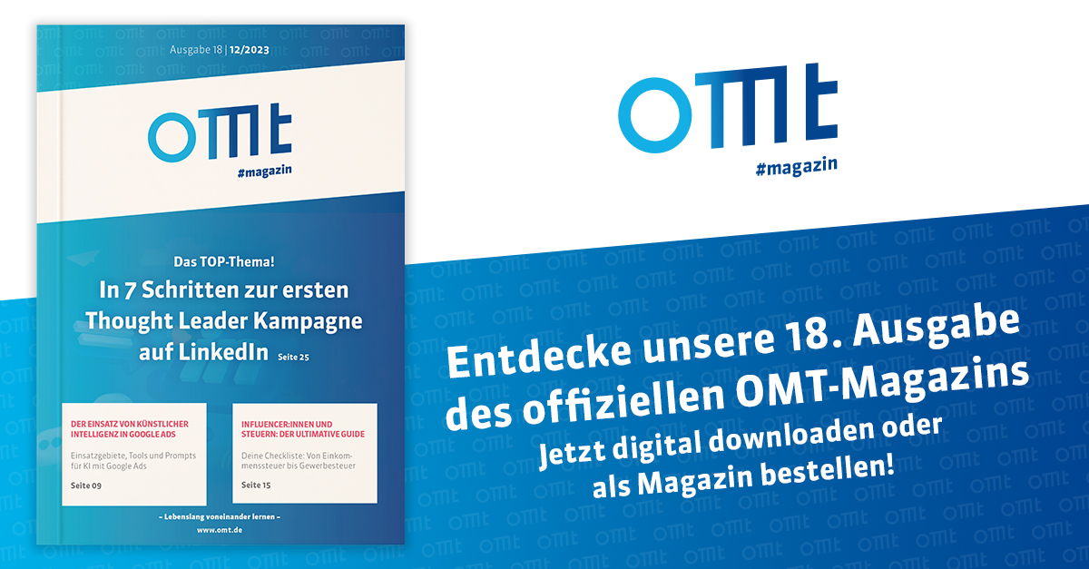 NEU ❗ OMT-Magazin - Ausgabe #18 - JETZT ONLINE