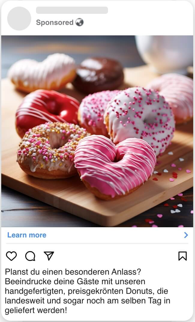 Balloonary Ad Creative für Der Donut Laden