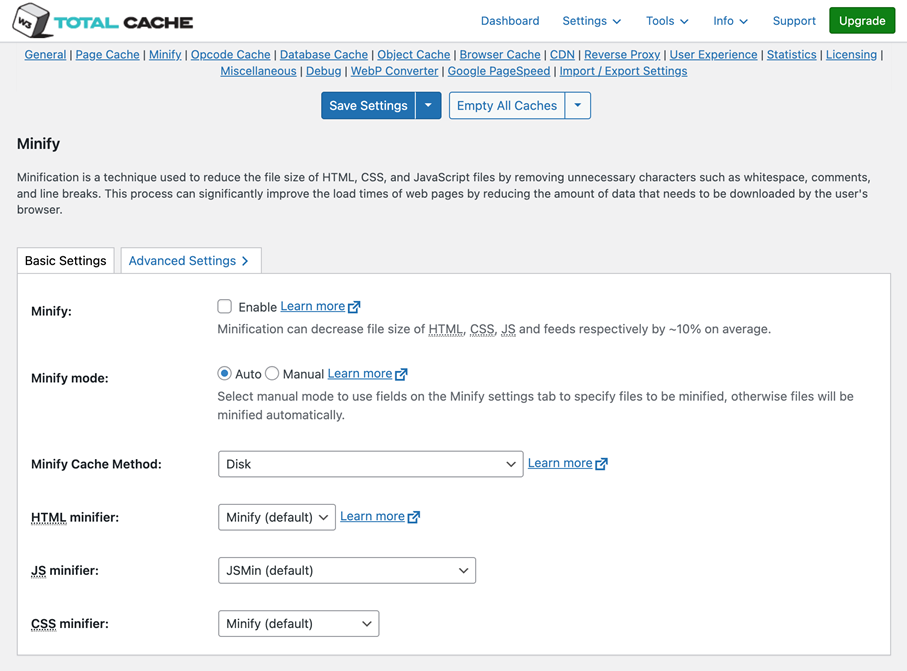 WP Total Cache