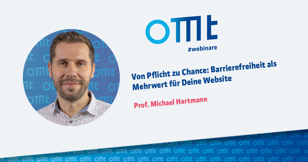 Webinar - Michael Hartmann - Barrierefreiheit als Mehrwert