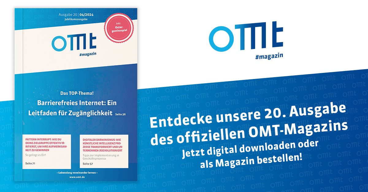 NEU ❗ OMT-Magazin - Ausgabe #20 - JETZT ONLINE