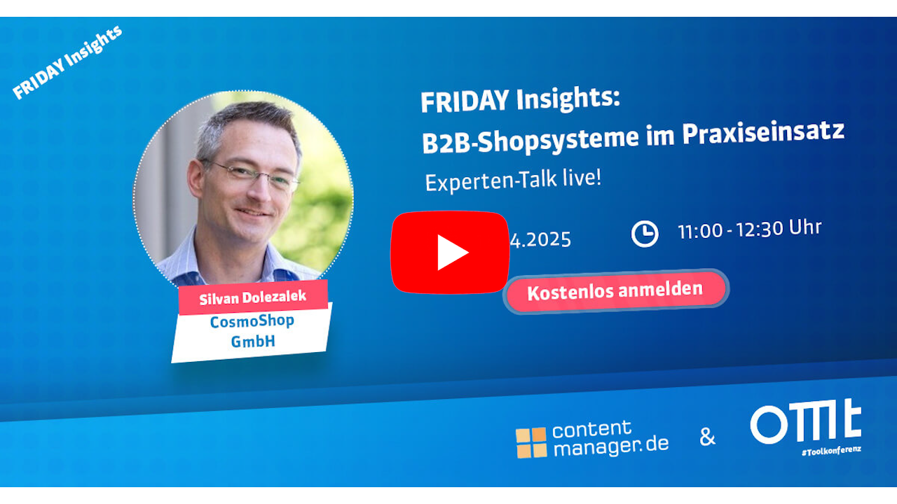 FRIDAY Insights: B2B-Shopsysteme im Praxiseinsatz