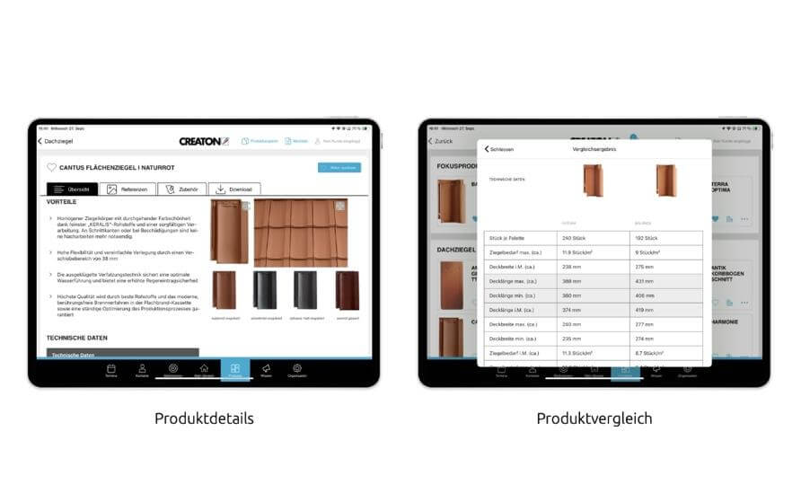 Produktdetails - Produktvergleich
